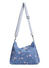 Taupe Spot Classic Rose Reversible Messenger light blue Taupe Spot Classic Rose Reversible Messenger light blue